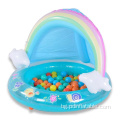 Бебешки басейн Rainbow Splash малки деца надуваем басейн